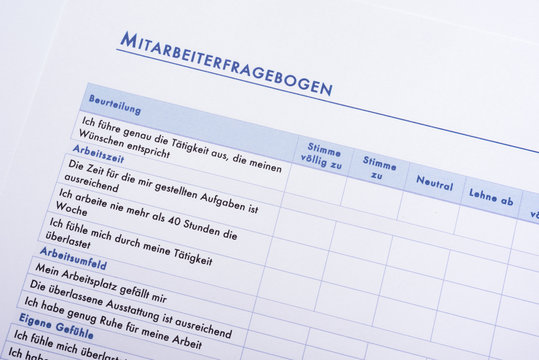 Mitarbeiterfragebogen