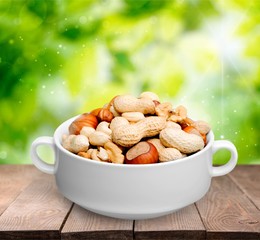 Nuts in a bowl.