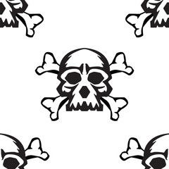 skull seamless pattern