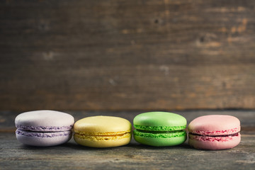 Macaroons with copy space