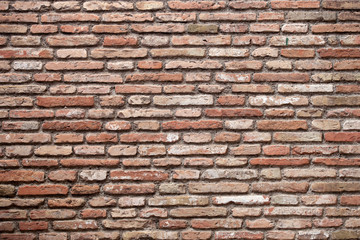 red brick  wall surface background