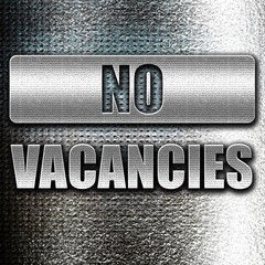 Vacancy sign for motel