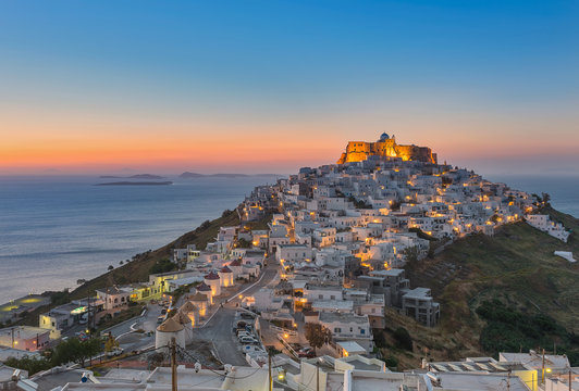 Fototapeta sunrise at Astypalea - Greece