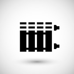 Heating radiator icon