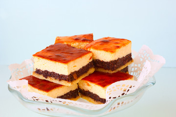 Käsekuchen mit Mohn