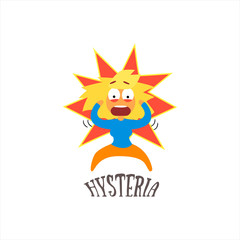 Hysteria Vector Illustration