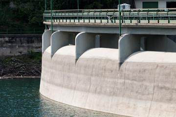 Detail of the lateral view of the dam of Osiglia