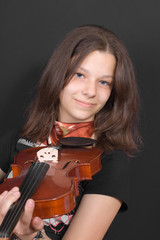 girl with a violin