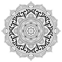 Mandala. Ethnic decorative elements. 