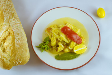 comida española, guiso de calabacín