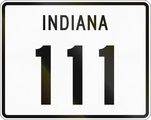Indiana Route shield used in the United States