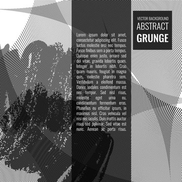 Grunge abstract background with space for inscriptions. Vector illustration
