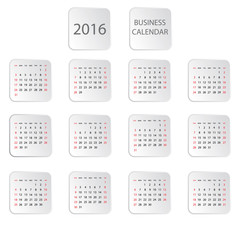 Modern vector illustration of calendar