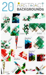 Collection of abstract backgrounds