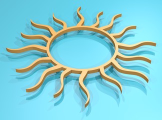render sun symbol