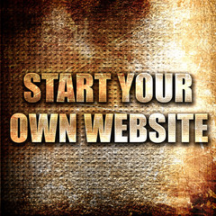 start your own website