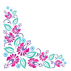 Traditional Ukrainian floral ornament