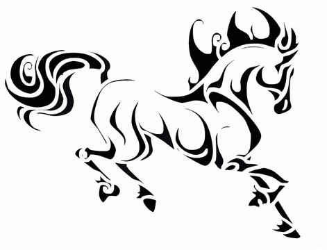 cheval fougueux