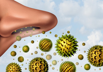 Pollen Allergy Concept