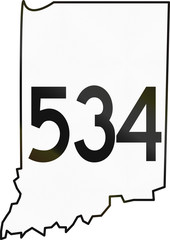 Indiana Route shield used in the United States