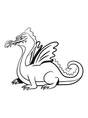 Dragon wings tell fairytales