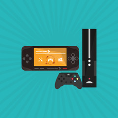 Obraz premium Wearable technology design, vector illustration