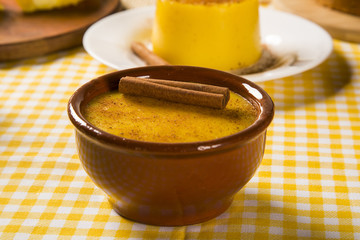 Corn Curau - typical food of green corn - tasty and cheap - typi
