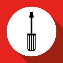 screwdriver tool design, vector illustration
