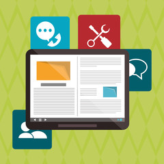 tablet icon  design, vector illustration