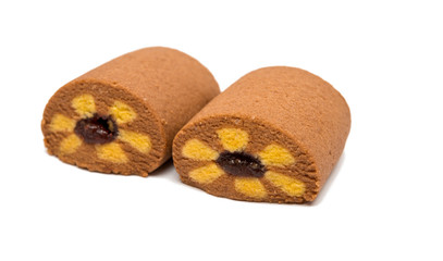 biscuits with jam isolated