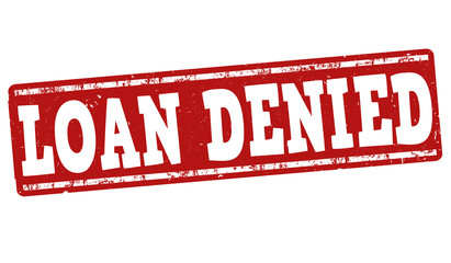 Loan denied stamp