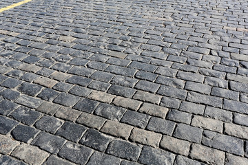 Stone pavement texture, Moscow, Russia, Red Square