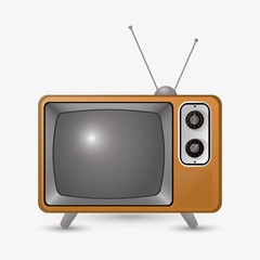 Television icon design, vector illustration