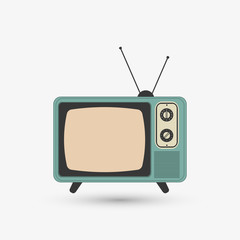 Television icon design, vector illustration