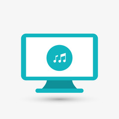 Computer icon design, vector illustration