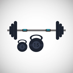 Obraz na płótnie Canvas Gym and weights icon design , vector illustration