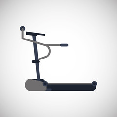 Gym and running machine design , vector illustration