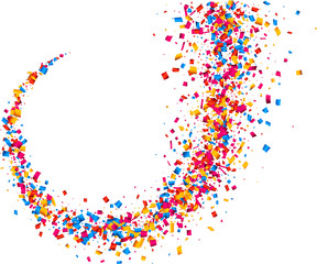 Background with color confetti.