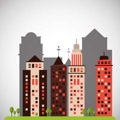 City and Building icon design , vector illustration