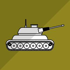 Fototapeta premium Military tank design , vector illustration