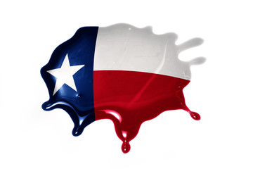 blot with texas state flag