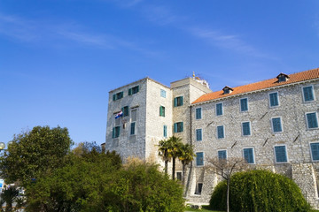 Fototapeta na wymiar Old building in town of Sibenik in Croatia