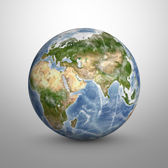 Planet Earth 3D model. Elements of this image are furnished by NASA