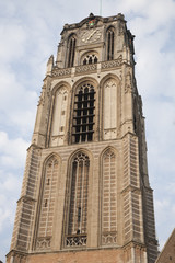 Fototapeta na wymiar Cathedral Church Tower; Rotterdam