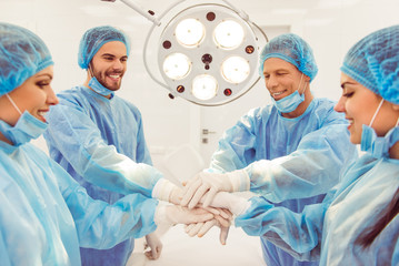 Team surgeons at work