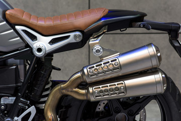 Modern motorcycle exhaust pipe