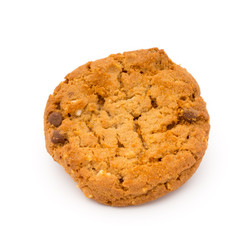 Oatmeal cookies with isolated background.