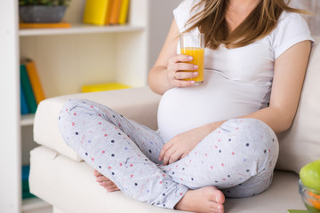 pregnancy, girl, fruit