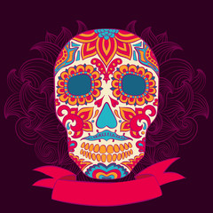 Vector  Tattoo Skull Illustration