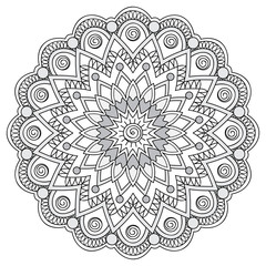 mandala with hand drawn elements